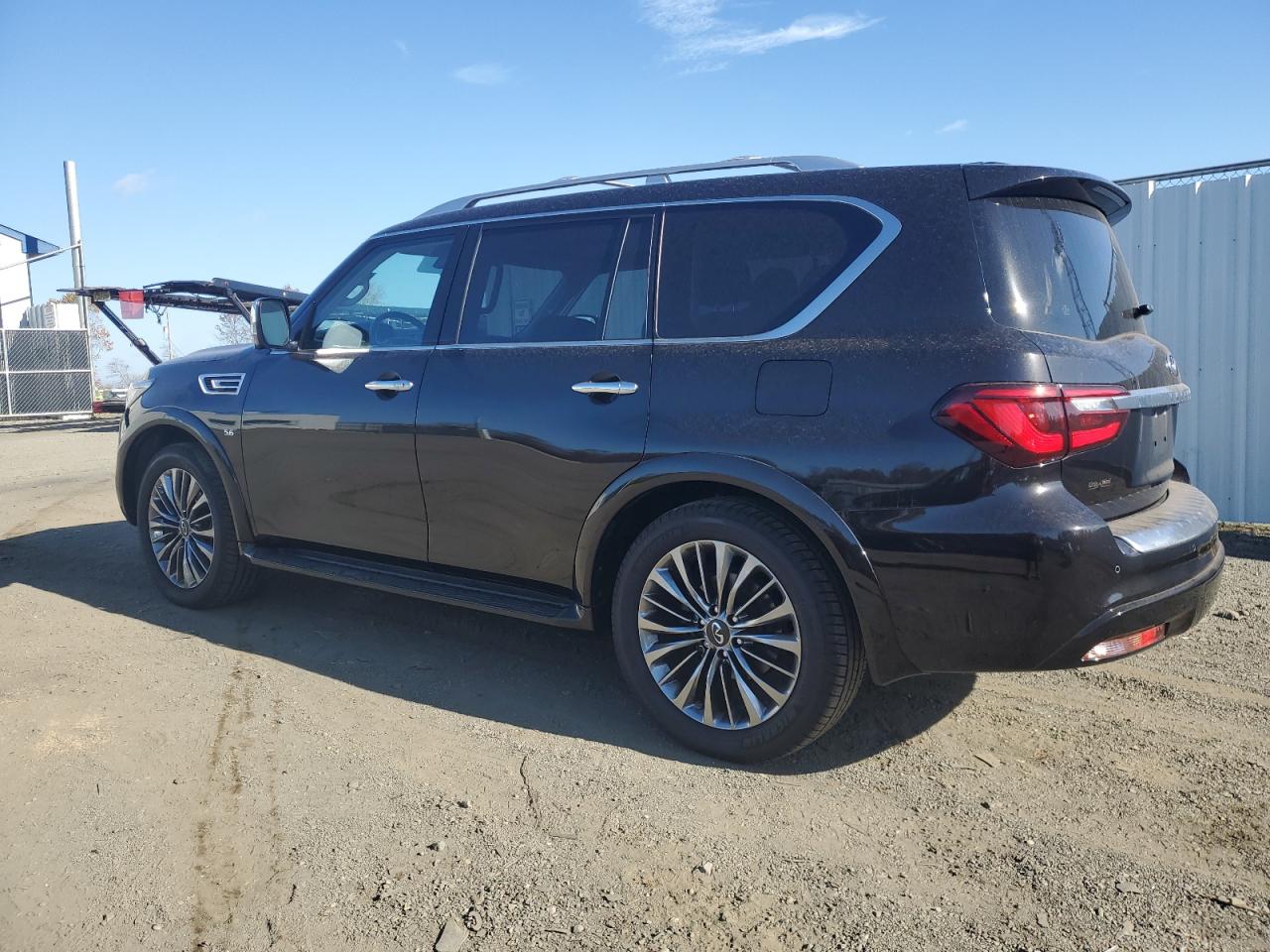 2019 Infiniti QX80 VIN JN8AZ2NC1K9460571 Copart auction photo, front end / side damage thumbnail 2