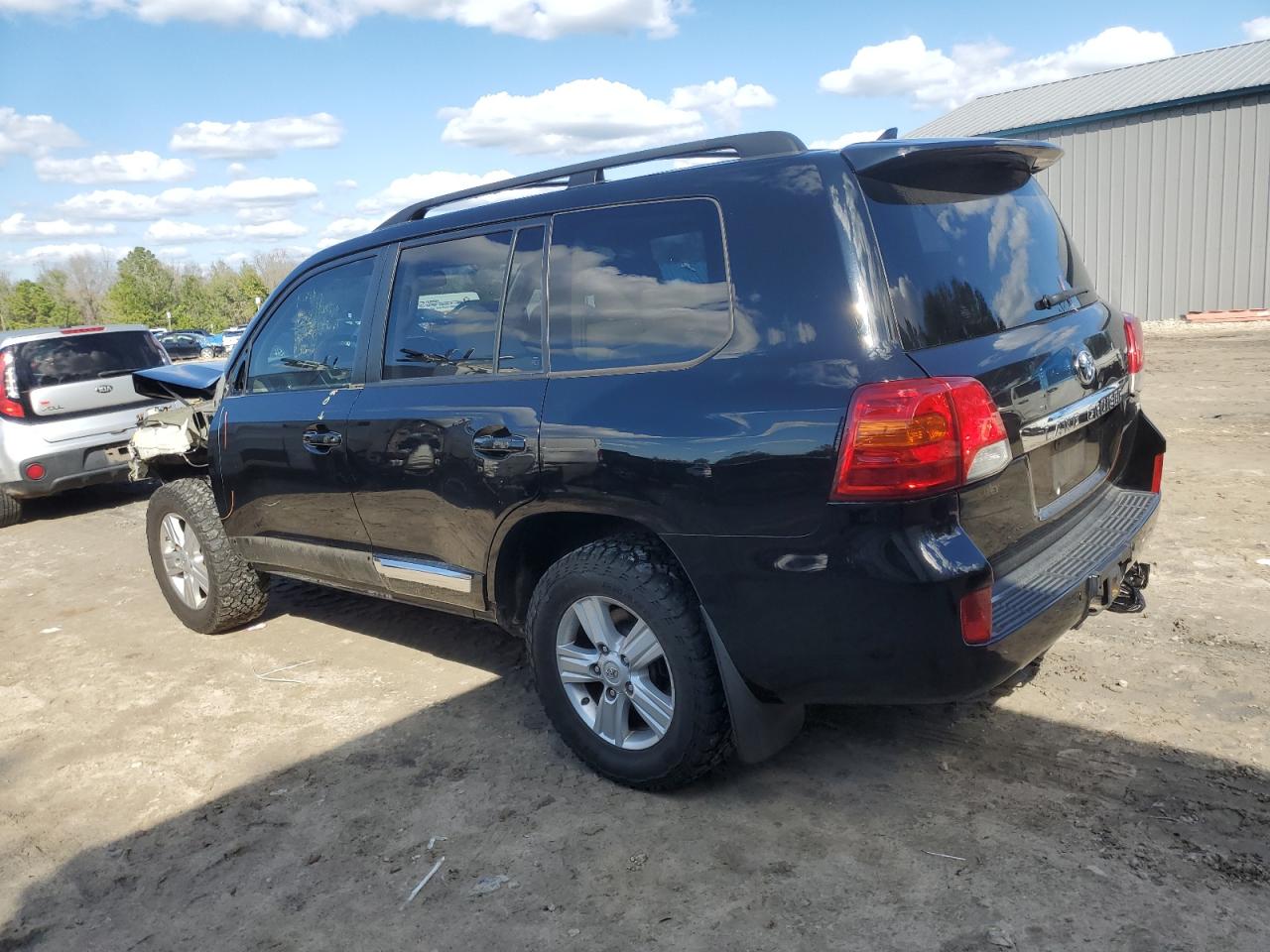 2014 Toyota Land Cruiser VIN JTMHY7AJ1E4023489 Copart auction photo, front end / side damage thumbnail 2