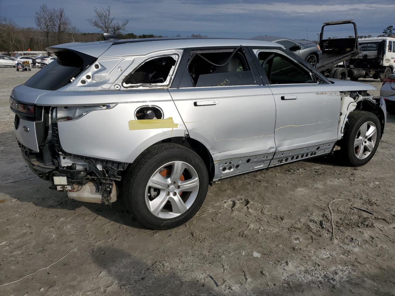 2021 Land Rover Range Rover VIN SALYJ2EX9MA297876 Copart auction photo, all over damage thumbnail 3