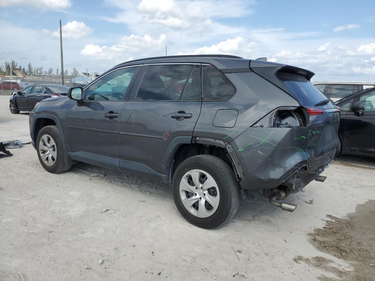 2019 Toyota RAV 4 VIN 2T3F1RFV3KC012240 Copart auction photo, rear end / minor dent/scratches damage thumbnail 2