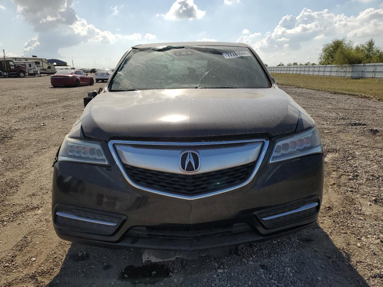 2016 Acura MDX VIN 5FRYD4H48GB016303 Copart auction photo, side / front end damage thumbnail 5