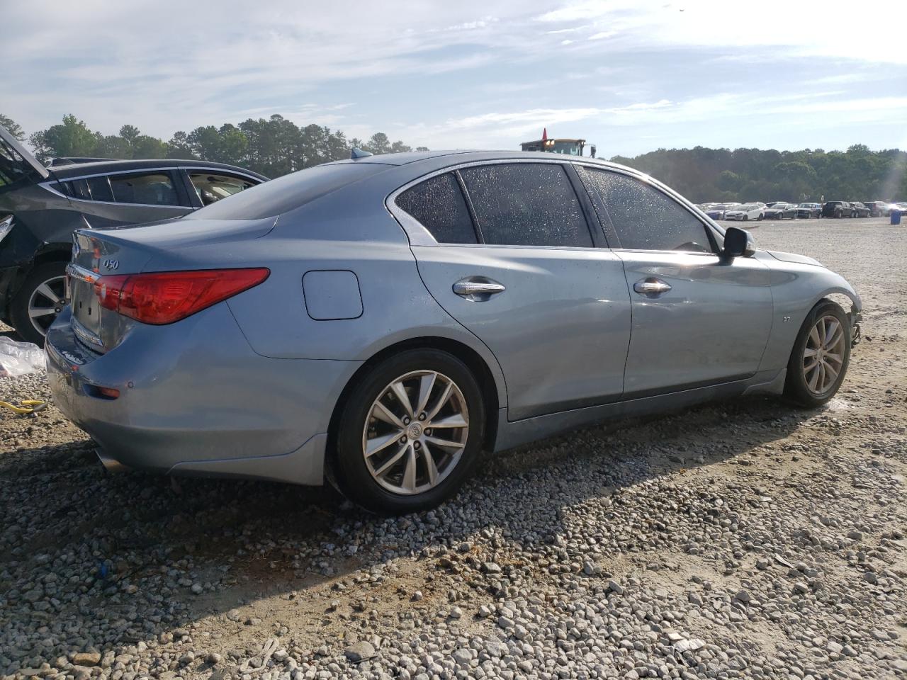 2014 Infiniti Q50 VIN JN1BV7AP5EM682035 Copart auction photo, front end / minor dent/scratches damage thumbnail 3
