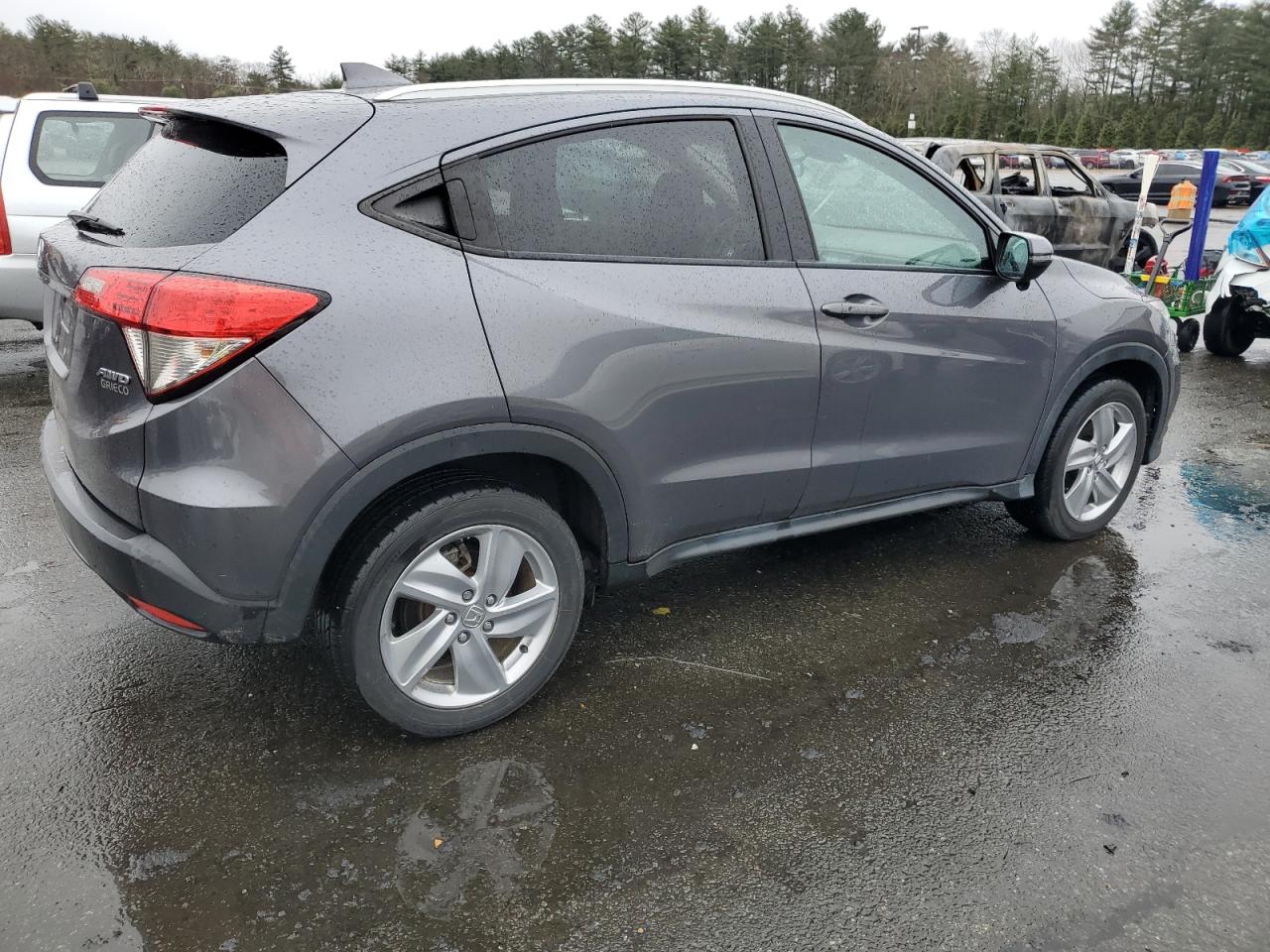 2019 Honda HR-V VIN 3CZRU6H53KM730865 Copart auction photo, side / minor dent/scratches damage thumbnail 3