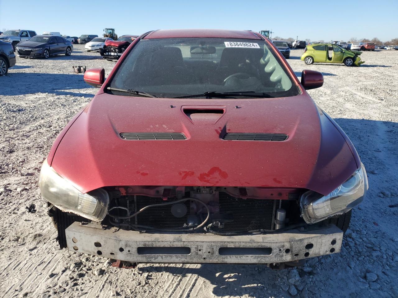 2008 Mitsubishi Lancer Evolution VIN JA3AW86V88U050202 Copart auction photo, all over damage thumbnail 5