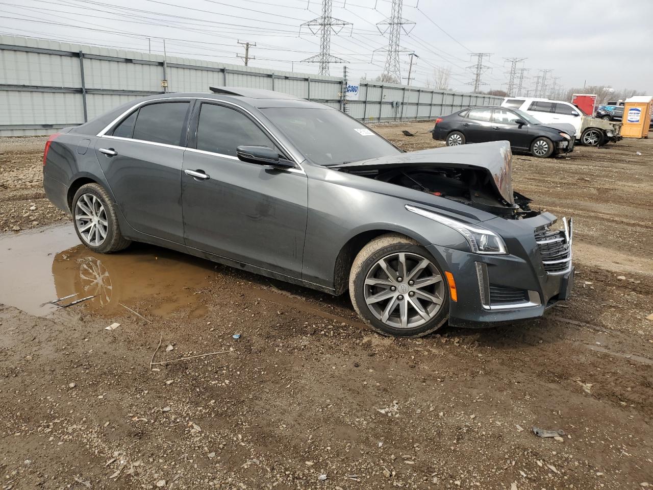 2016 Cadillac CTS VIN 1G6AR5SS1G0164795 Copart auction photo, front end damage thumbnail 4