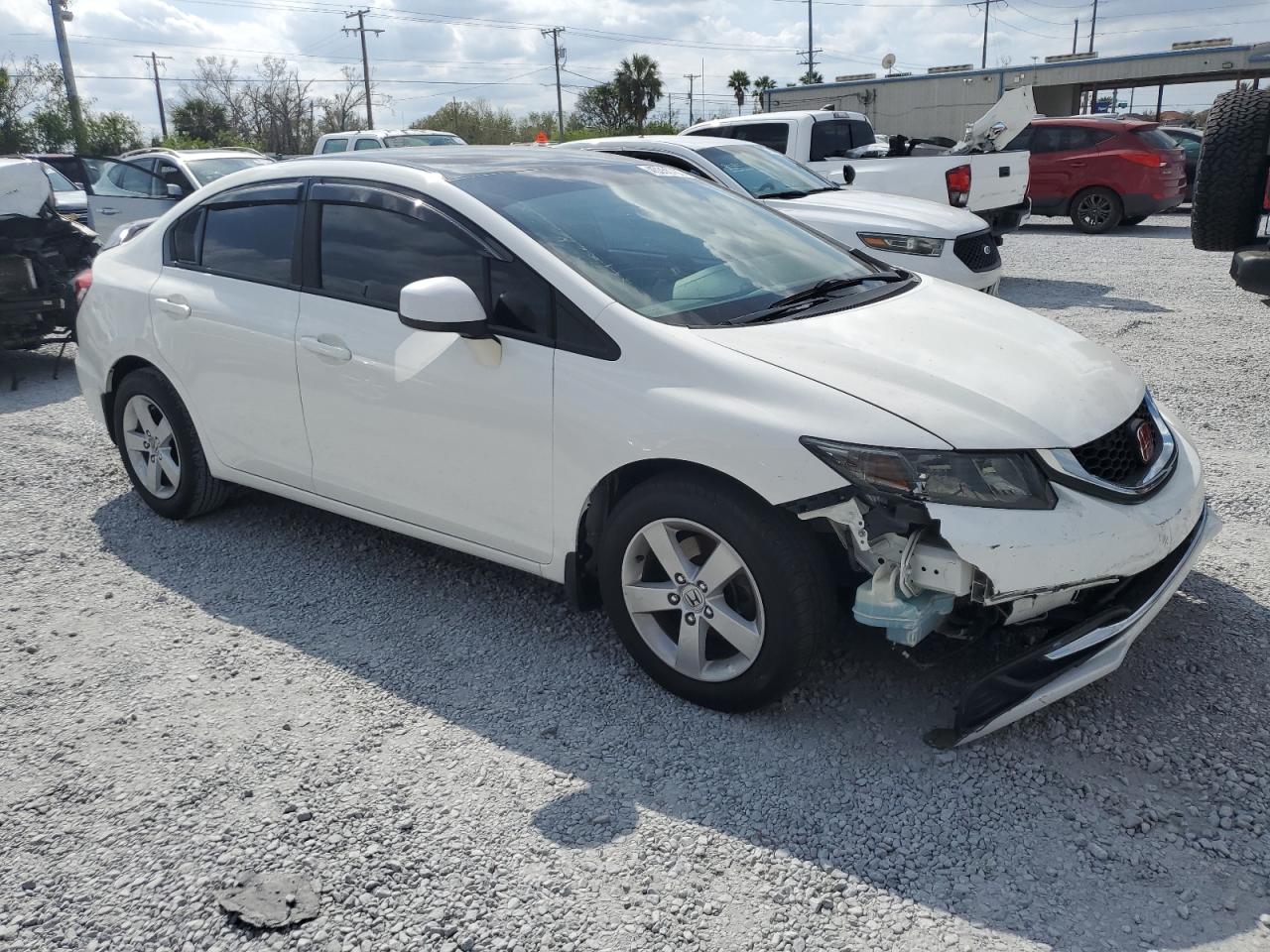 2015 Honda Civic VIN 2HGFB2F5XFH504659 Copart auction photo, front end damage thumbnail 4