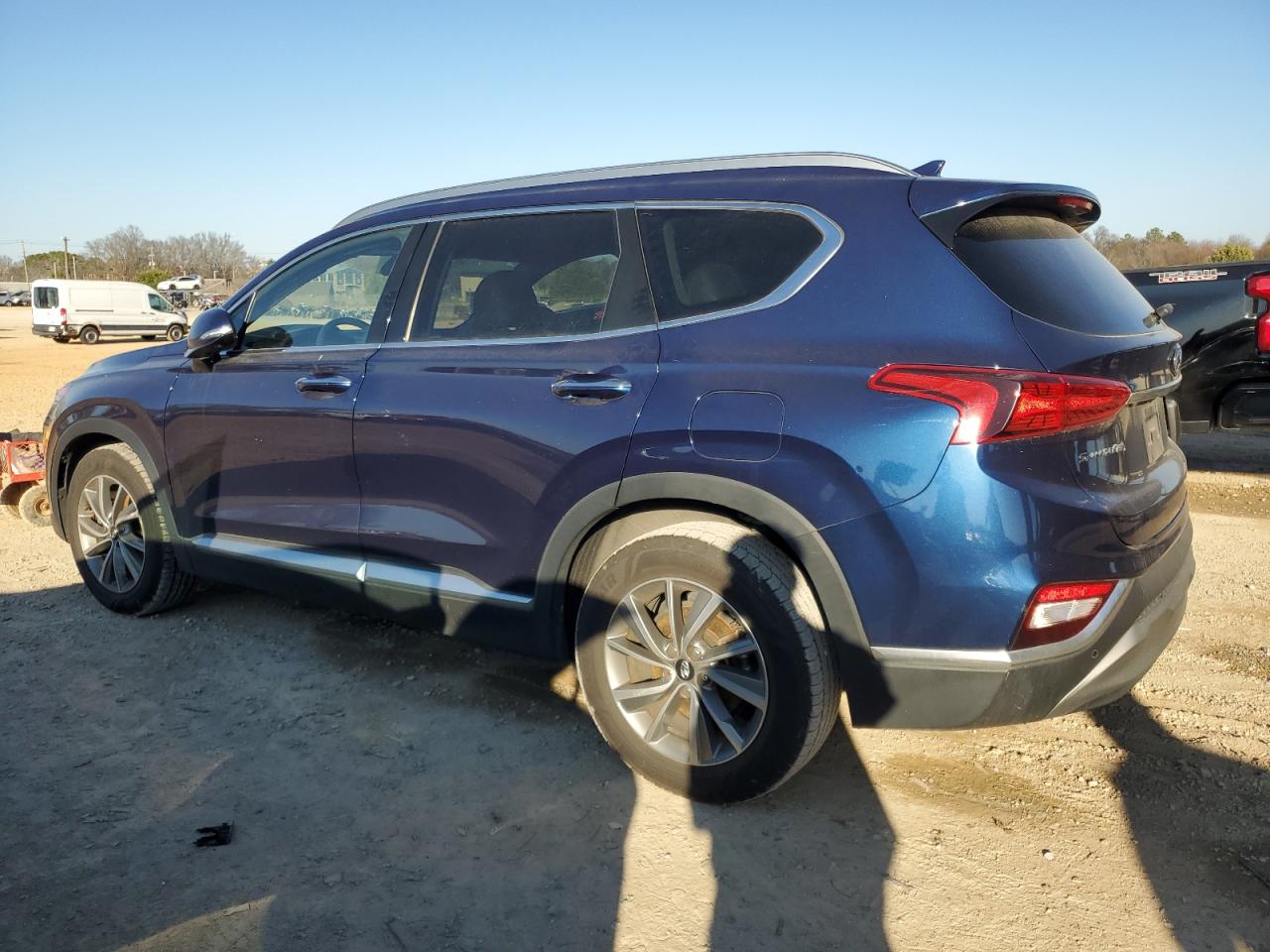 2019 Hyundai Santa Fe VIN 5NMS53AD6KH110647 Copart auction photo, rear end / side damage thumbnail 2