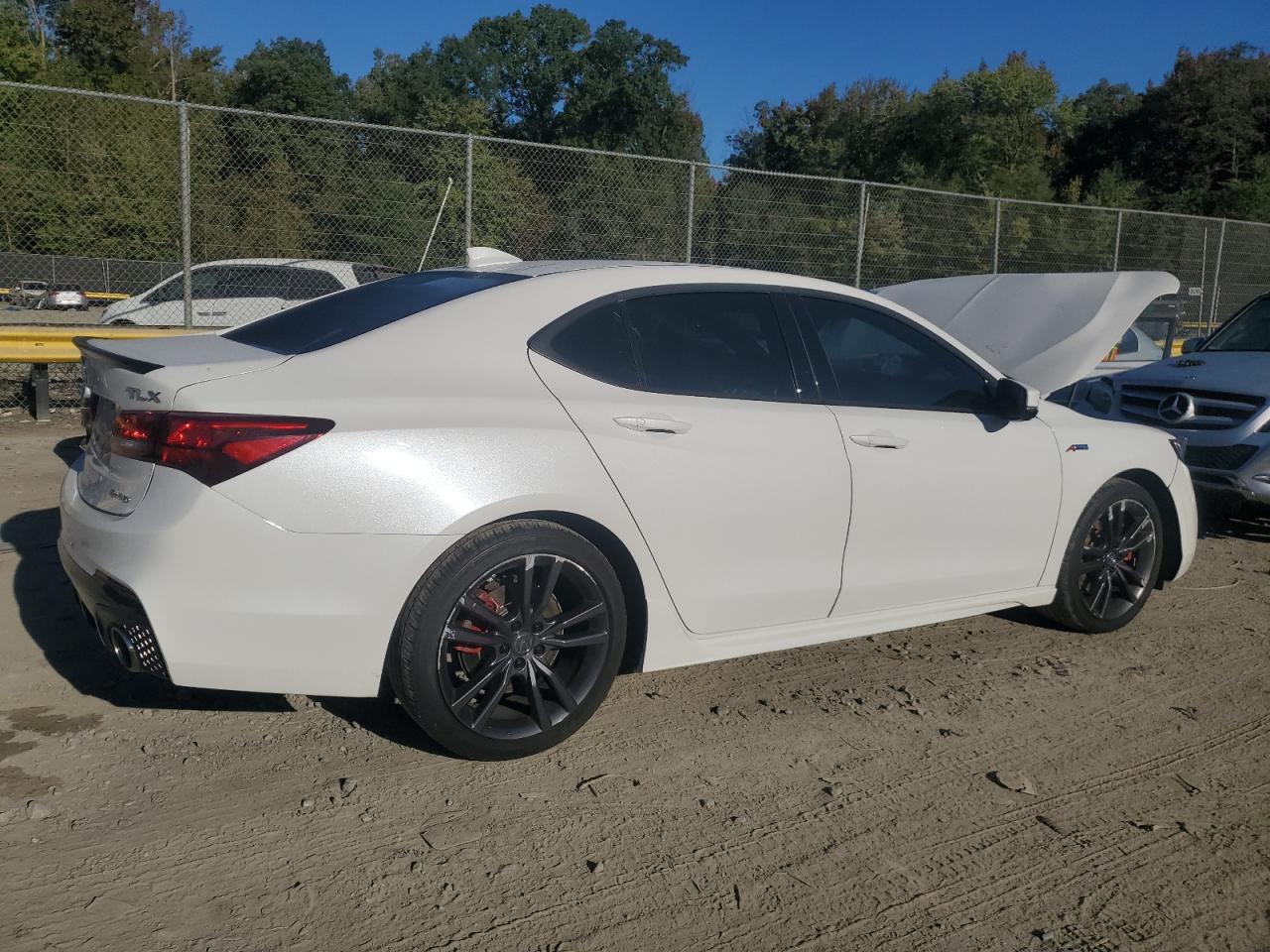 2020 Acura TLX VIN 19UUB3F6XLA801236 Copart auction photo, front end damage thumbnail 3