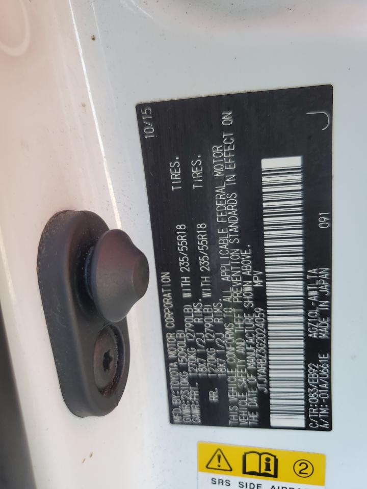 2016 Lexus NX VIN JTJYARBZ3G2024059 Copart auction photo, front end / minor dent/scratches damage thumbnail 13