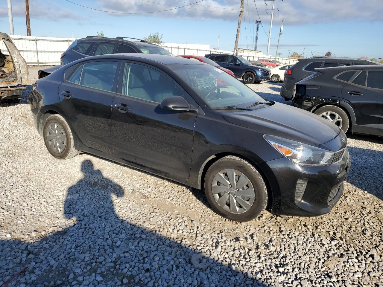 2020 KIA Rio VIN 3KPA24AD6LE355404 Copart auction photo, rear end / front end damage thumbnail 4