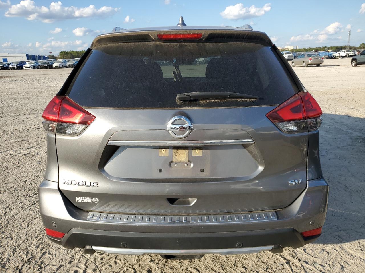 2020 Nissan Rogue VIN JN8AT2MT1LW010215 Copart auction photo, top/roof damage thumbnail 6