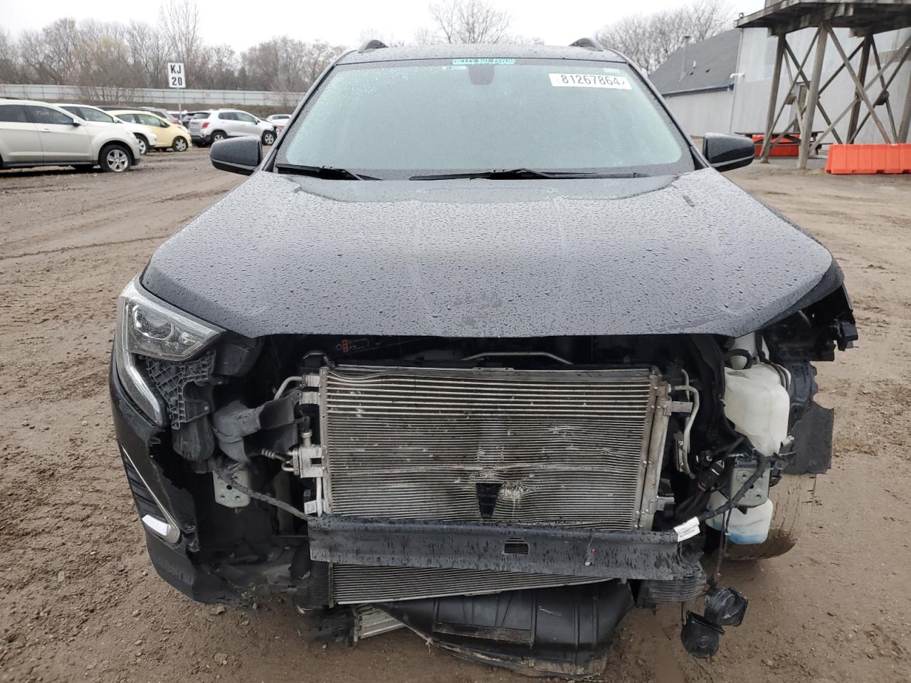 2018 GMC Terrain VIN 3GKALTEX3JL254880 Copart auction photo, front end / side damage thumbnail 5