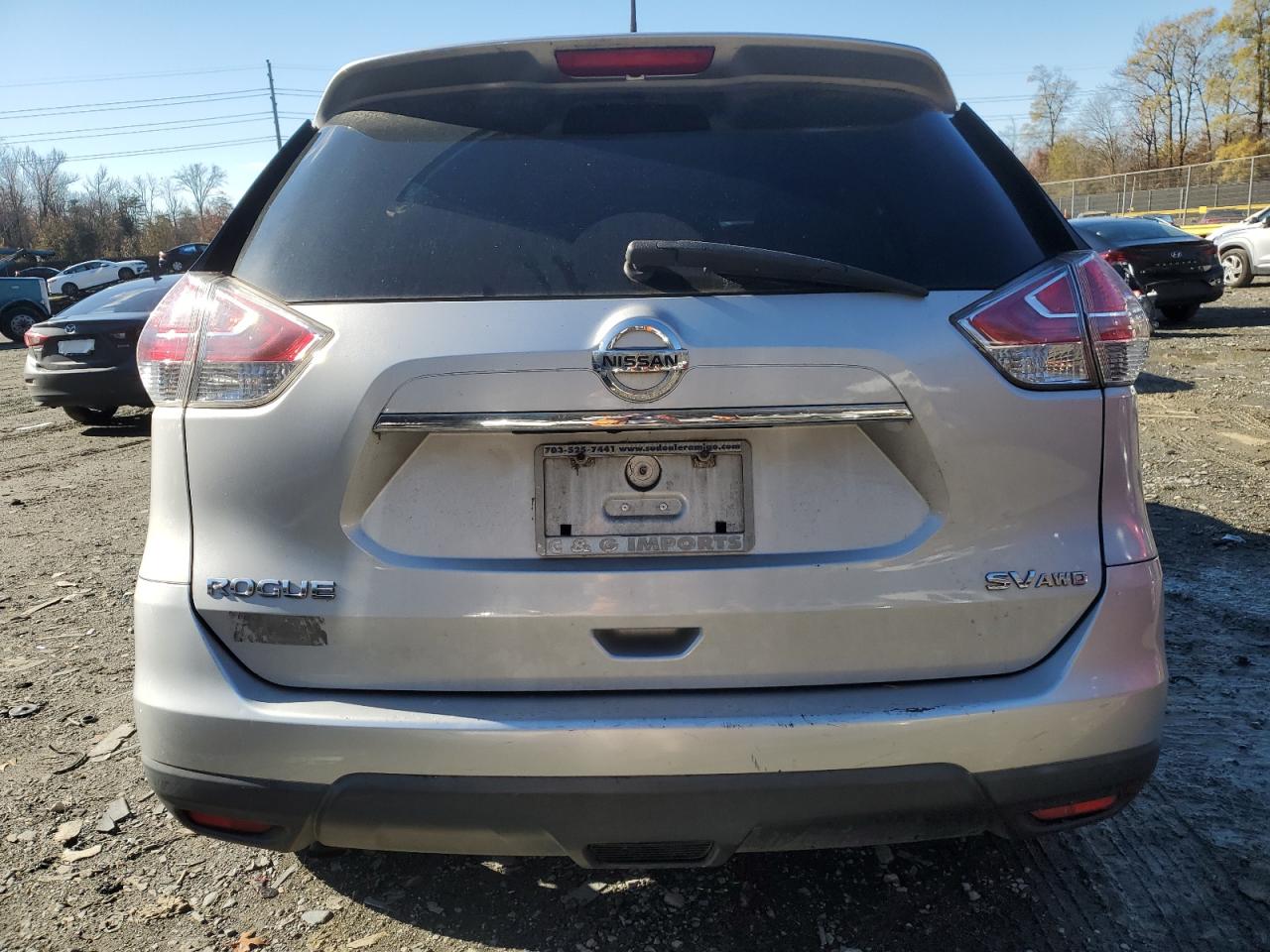 2016 Nissan Rogue VIN 5N1AT2MV5GC809351 Copart auction photo, front end damage thumbnail 6