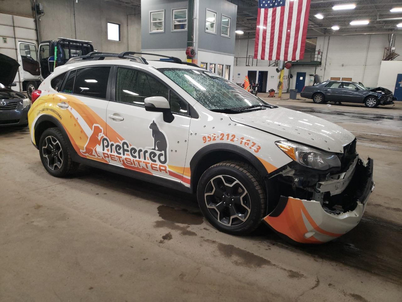 2015 Subaru XV VIN JF2GPAMC4F8280456 Copart auction photo, front end damage thumbnail 4