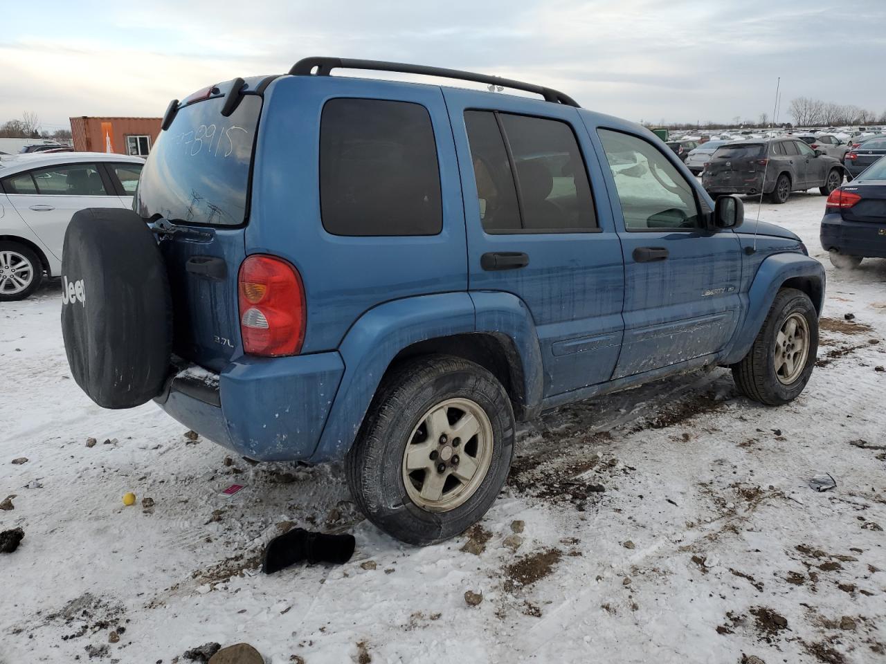 2003 Jeep Liberty (North America) VIN 1J4GL58K73W610384 Copart auction photo, front end / side damage thumbnail 3