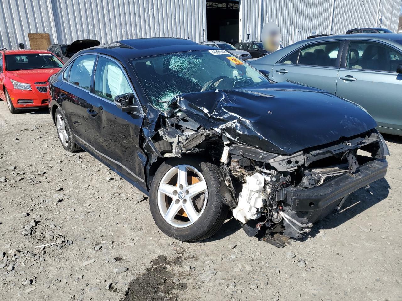 2014 Volkswagen Passat VIN 1VWBN7A36EC094271 Copart auction photo, front end damage thumbnail 4