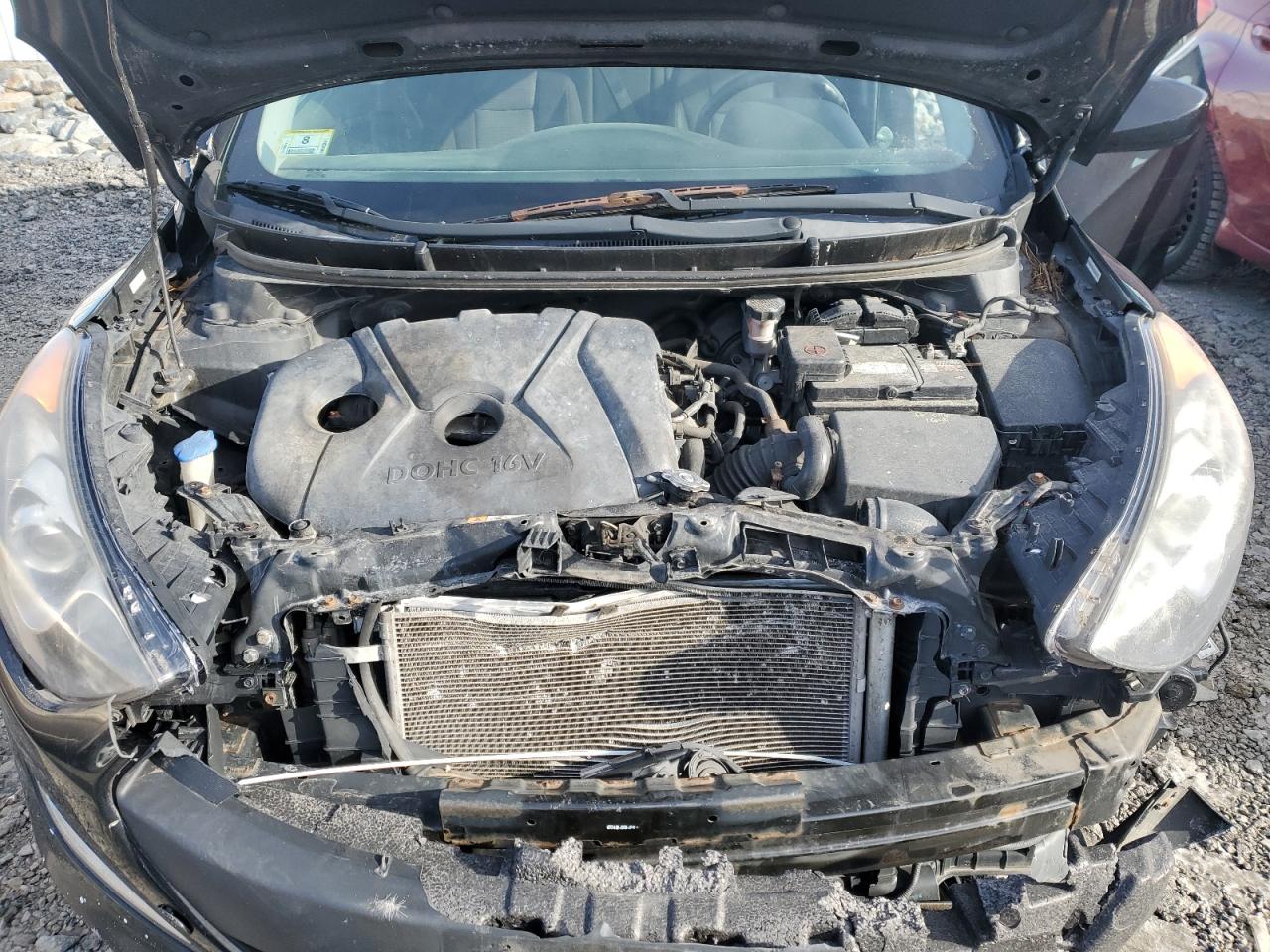 2013 Hyundai Elantra VIN KMHD35LE3DU043772 Copart auction photo, front end damage thumbnail 11