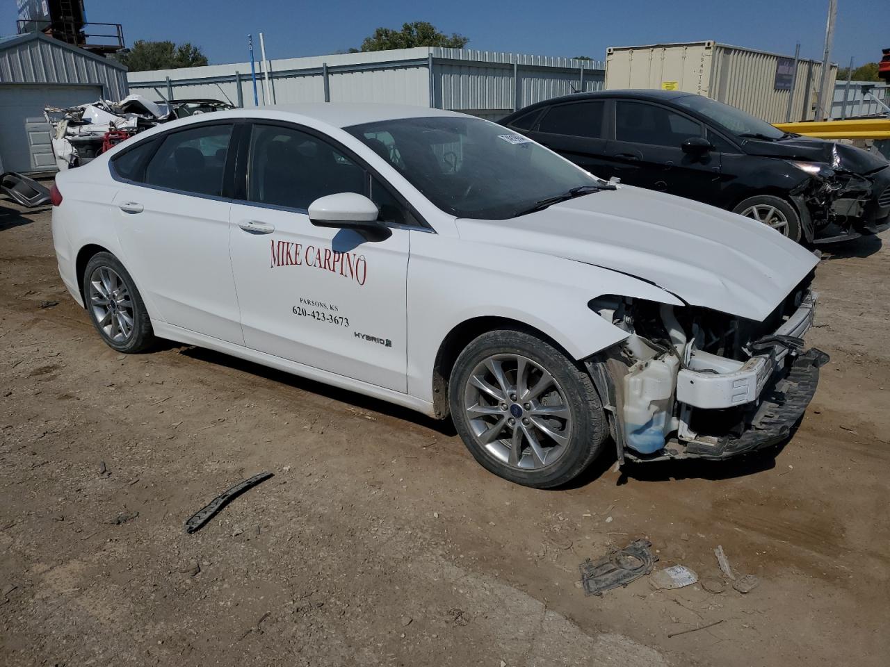 2017 Ford Fusion VIN 3FA6P0LU4HR355050 Copart auction photo, front end damage thumbnail 4
