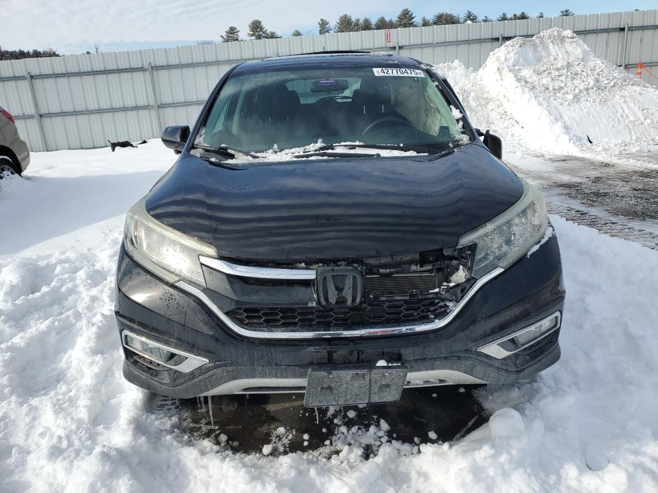 2015 Honda CR-V VIN 2HKRM4H50FH614254 Copart auction photo, side / front end damage thumbnail 5