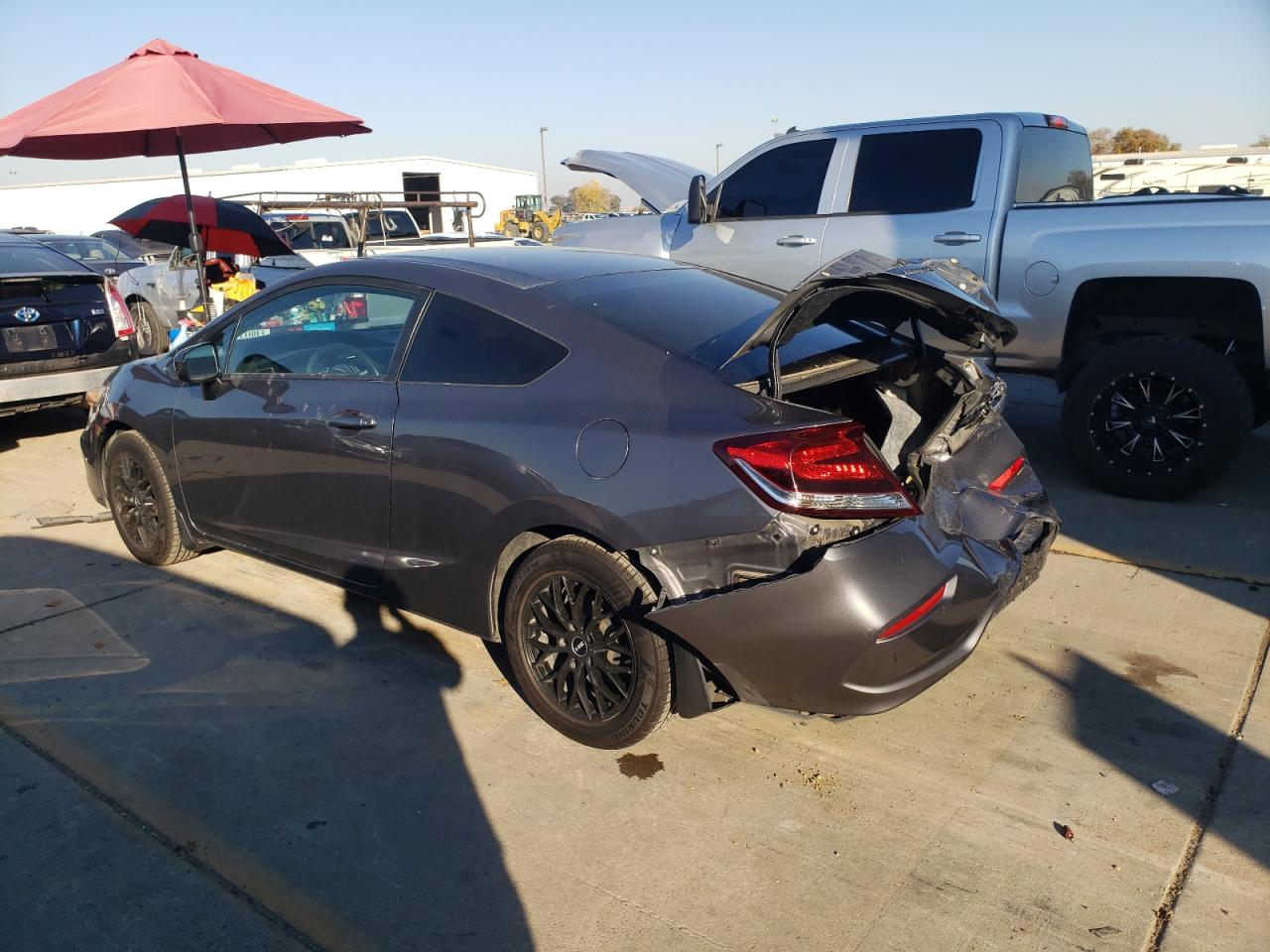2014 Honda Civic VIN 2HGFG3B56EH521275 Copart auction photo, rear end damage thumbnail 2