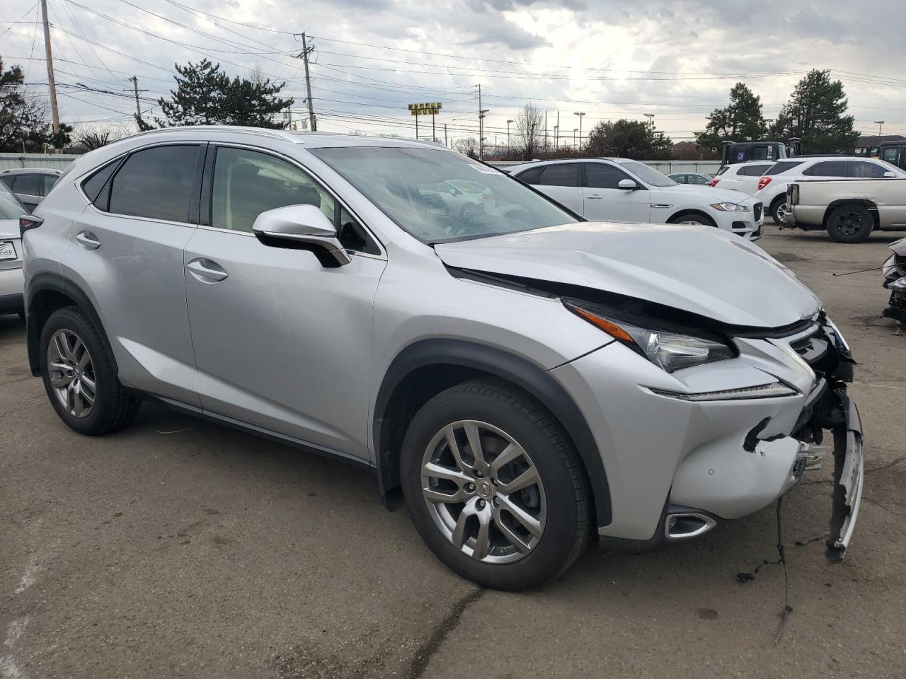 2015 Lexus NX VIN JTJYARBZ0F2008691 Copart auction photo, front end damage thumbnail 4