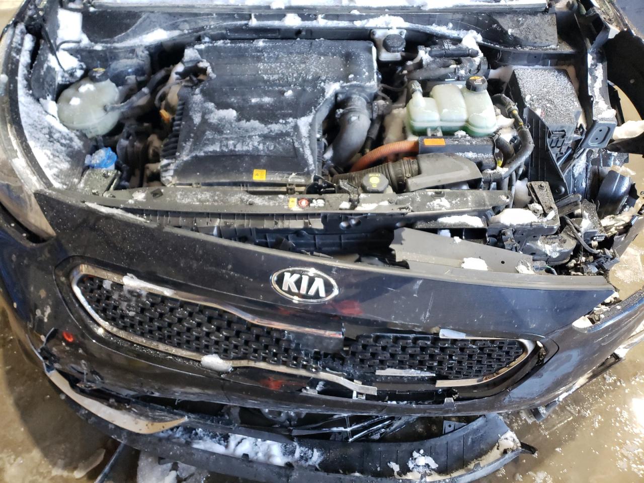 2017 KIA Niro VIN KNDCE3LC9H5043854 Copart auction photo, front end / side damage thumbnail 12