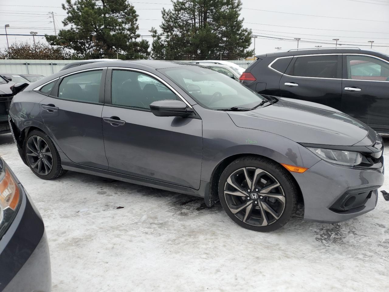 2019 Honda Civic VIN 2HGFC2F81KH595547 Copart auction photo, rear end damage thumbnail 4