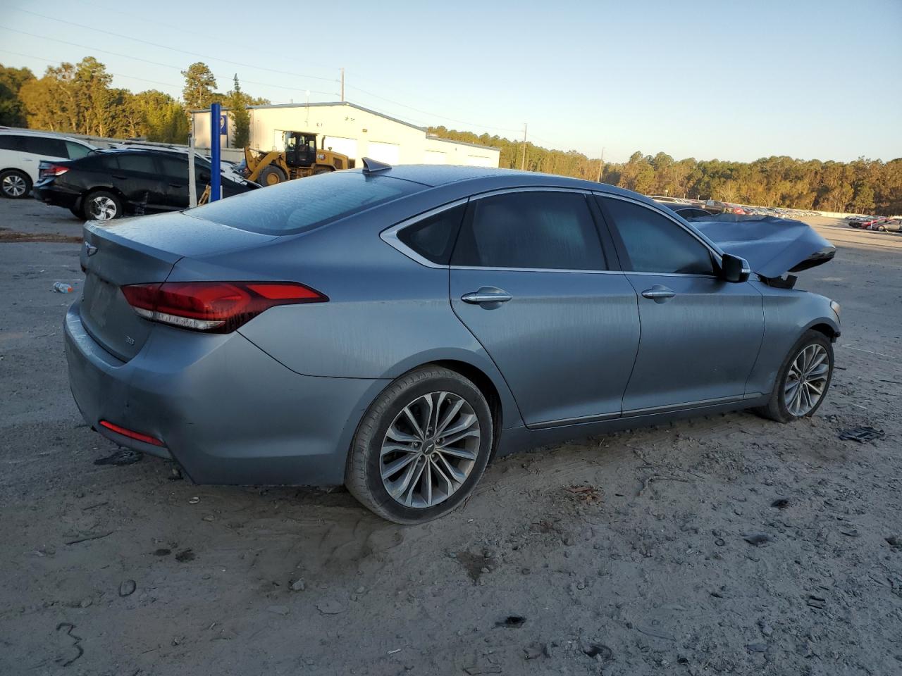 2017 Genesis G80 VIN KMHGN4JE9HU188308 Copart auction photo, front end damage thumbnail 3
