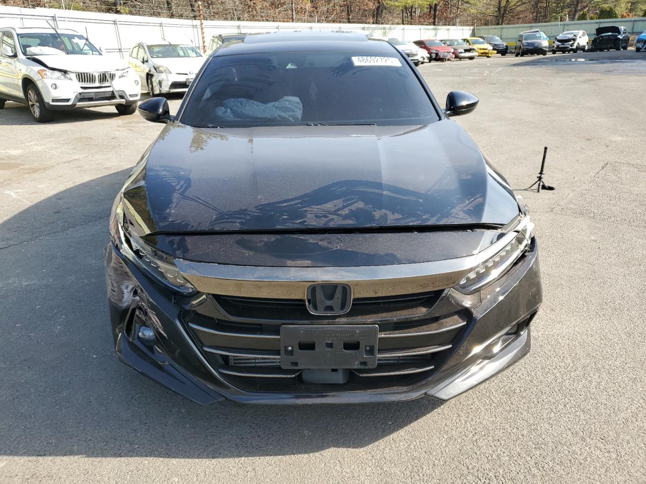 2021 Honda Accord VIN 1HGCV2F35MA019947 Copart auction photo, front end / rear end damage thumbnail 5