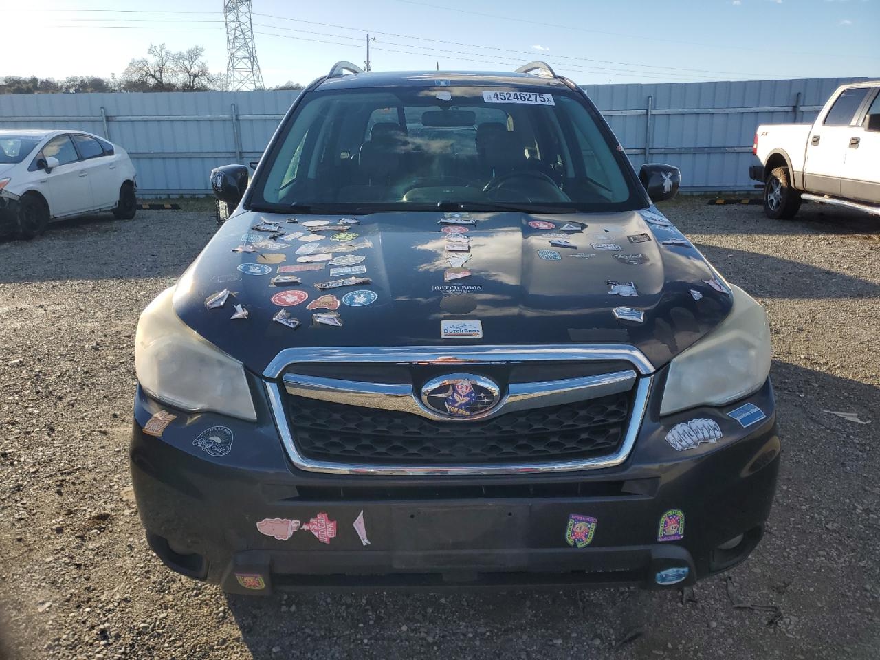 2014 Subaru Forester VIN JF2SJAHC1EH449305 Copart auction photo, top/roof damage thumbnail 5
