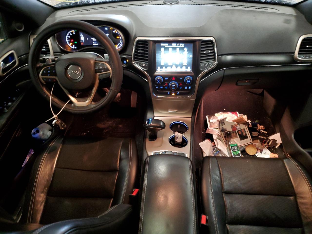 2014 Jeep Grand Cherokee VIN 1C4RJFBM8EC378757 Copart auction photo, front end / side damage thumbnail 8