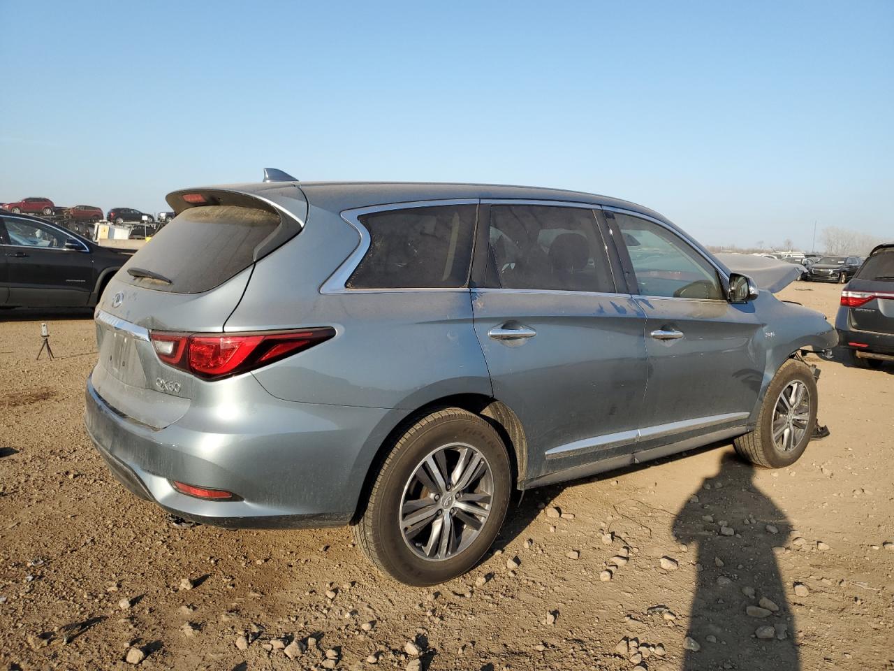 2019 Infiniti QX60 VIN 5N1DL0MM2KC561173 Copart auction photo, front end / minor dent/scratches damage thumbnail 3