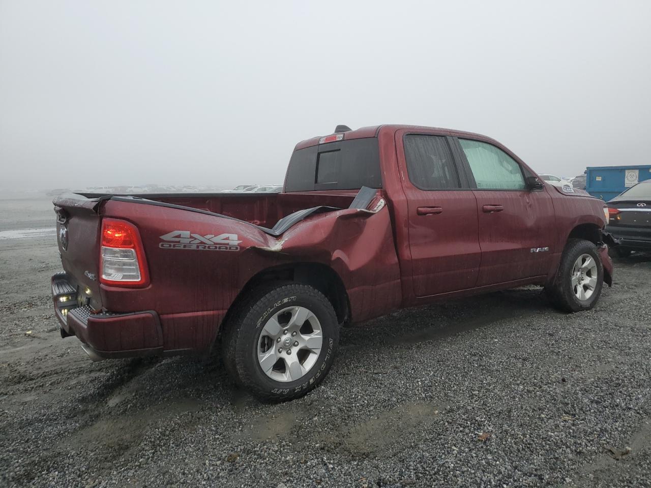 2022 RAM 1500 VIN 1C6SRFBT7NN432367 Copart auction photo, rear end / front end damage thumbnail 3