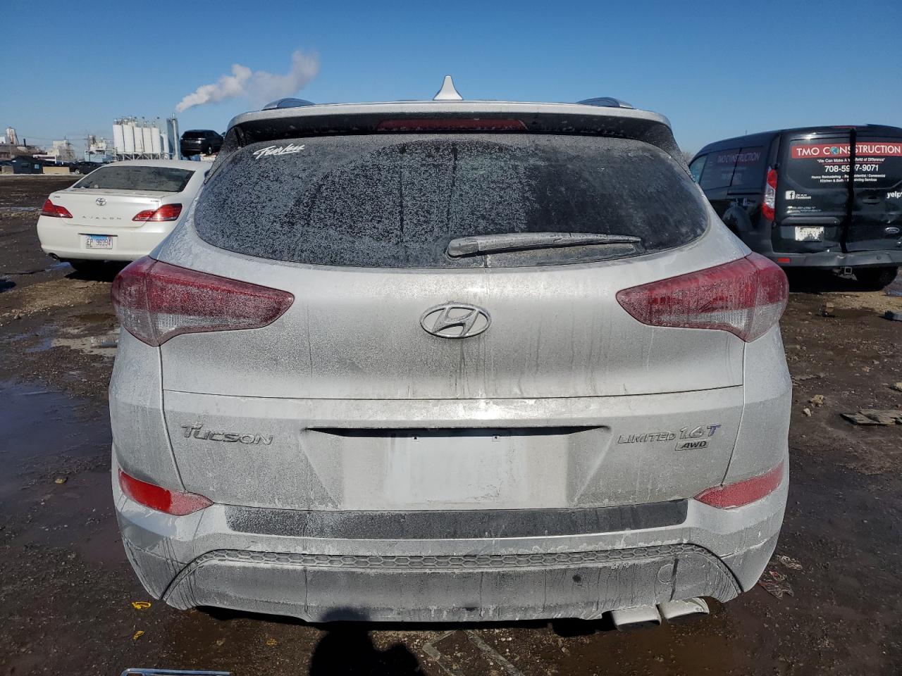 2016 Hyundai Tucson VIN KM8J3CA26GU055435 Copart auction photo, side damage thumbnail 6