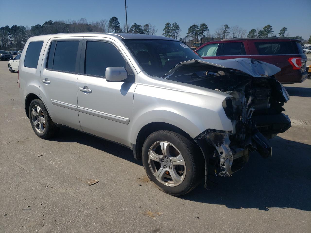2015 Honda Pilot VIN 5FNYF4H50FB070195 Copart auction photo, front end damage thumbnail 4