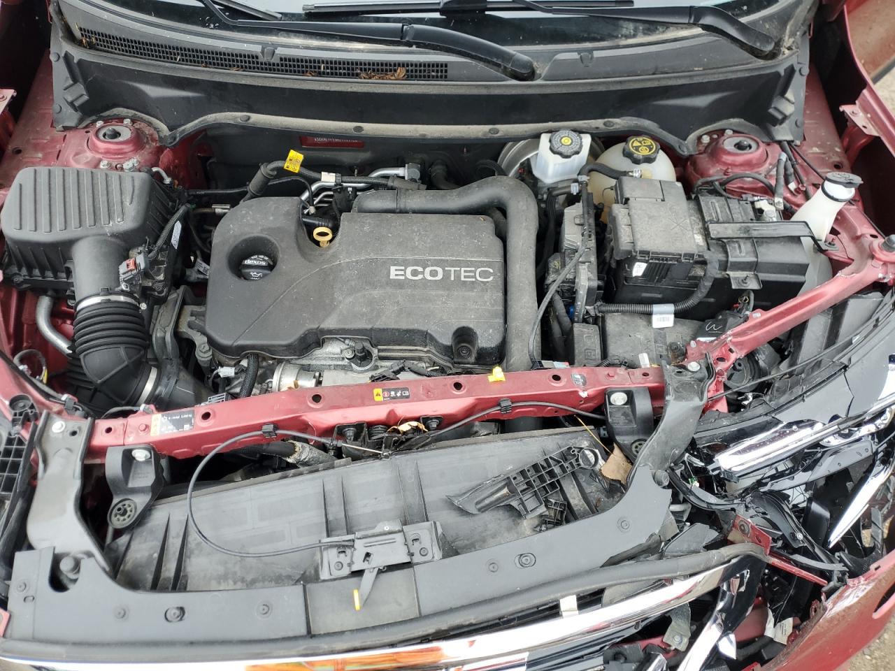 2019 GMC Terrain VIN 3GKALTEVXKL117192 Copart auction photo, front end / side damage thumbnail 12