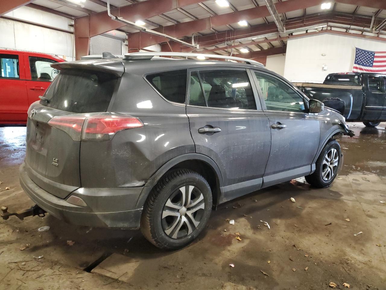 2017 Toyota RAV 4 VIN 2T3BFREV8HW614740 Copart auction photo, front end / side damage thumbnail 3