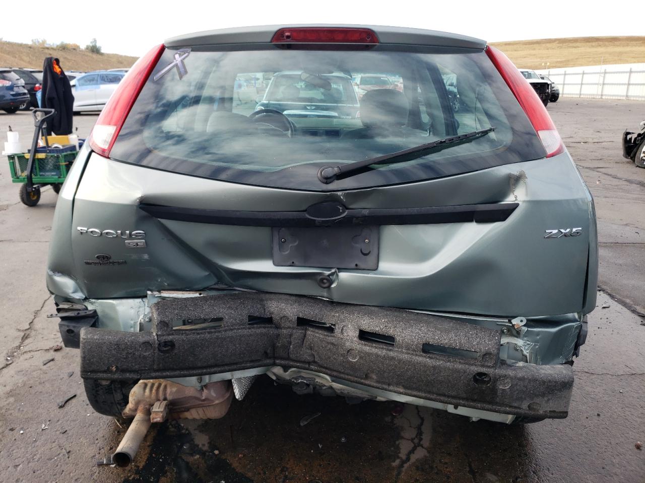 2005 Ford Focus VIN 3FAFP37N65R156999 Copart auction photo, rear end / hail damage thumbnail 6