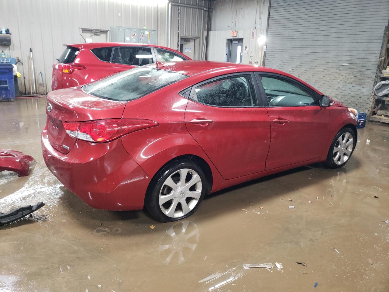 2013 Hyundai Elantra VIN KMHDH4AE0DU857585 Copart auction photo, front end damage thumbnail 3