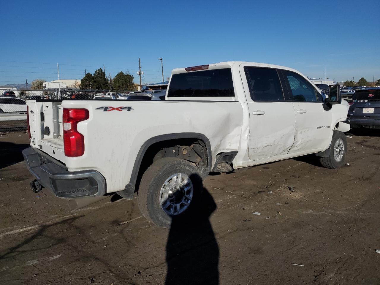 2021 Chevrolet Silverado VIN 1GC1YNEY6MF152120 Copart auction photo, all over / undercarriage damage thumbnail 3