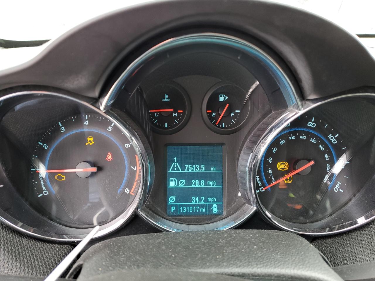 2012 Chevrolet Cruze VIN 1G1PH5SC4C7386258 Copart auction photo, front end damage thumbnail 9