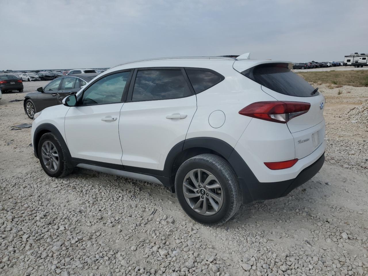 2018 Hyundai Tucson VIN KM8J33A4XJU752695 Copart auction photo, front end / side damage thumbnail 2