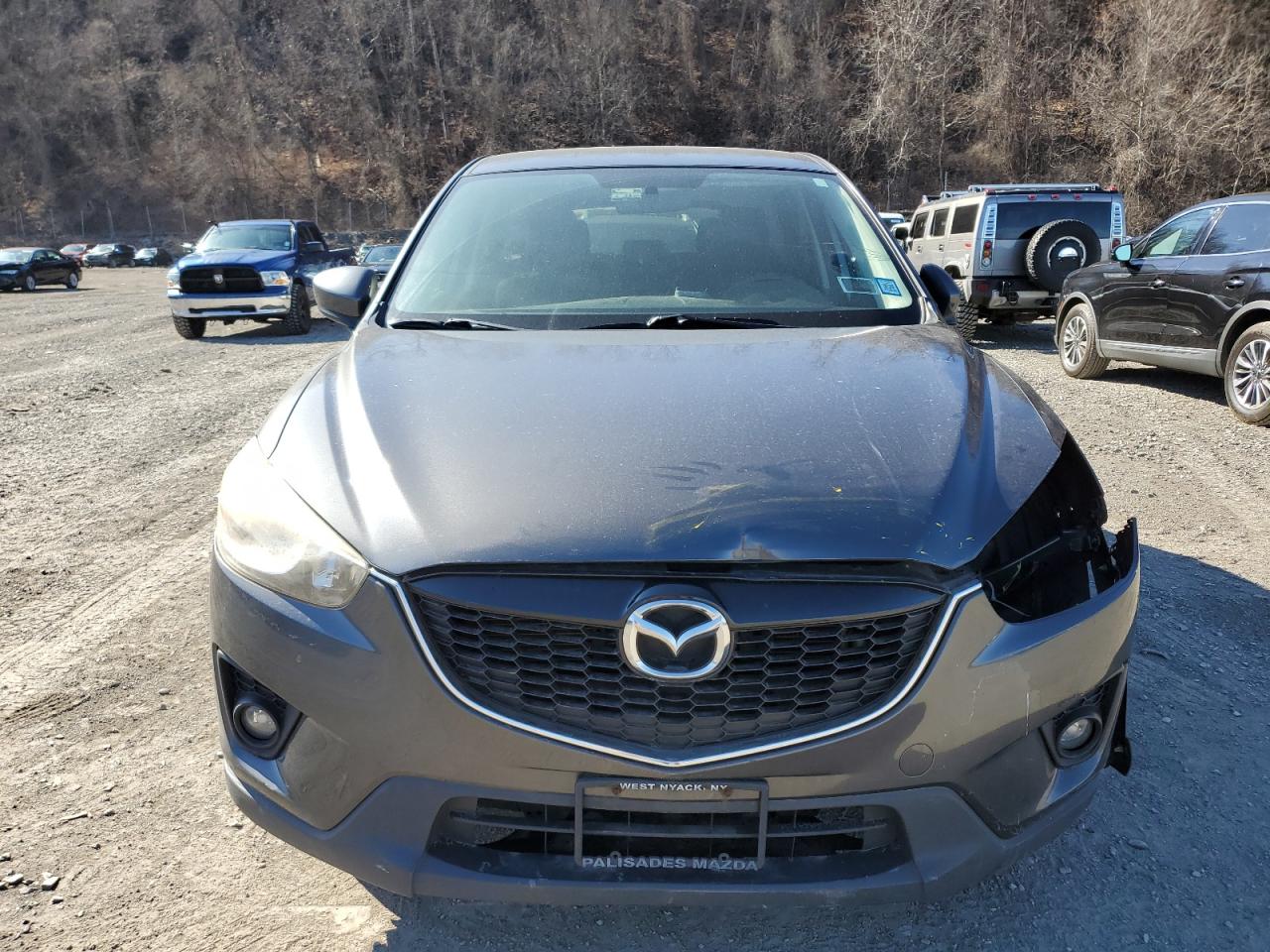 2014 Mazda CX-5 VIN JM3KE4CY6E0369317 Copart auction photo, front end / side damage thumbnail 5