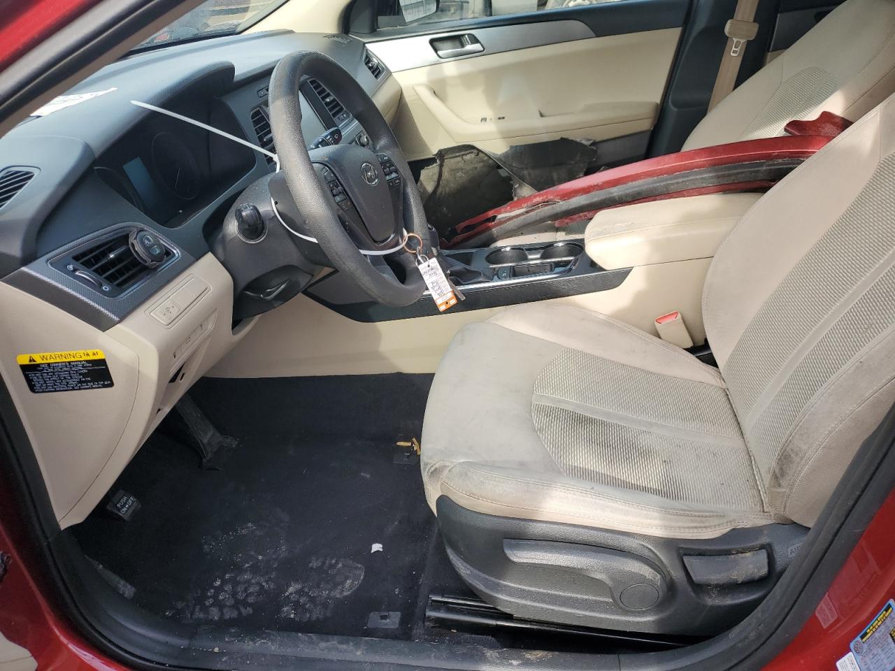 2016 Hyundai Sonata VIN 5NPE24AF0GH344239 Copart auction photo, front end damage thumbnail 7