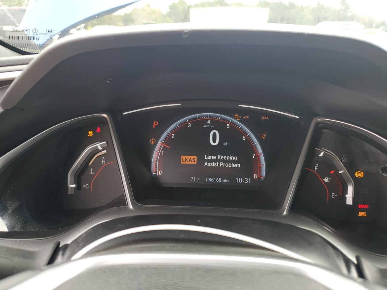 2019 Honda Civic VIN 2HGFC2F85KH504148 Copart auction photo, rear end damage thumbnail 9