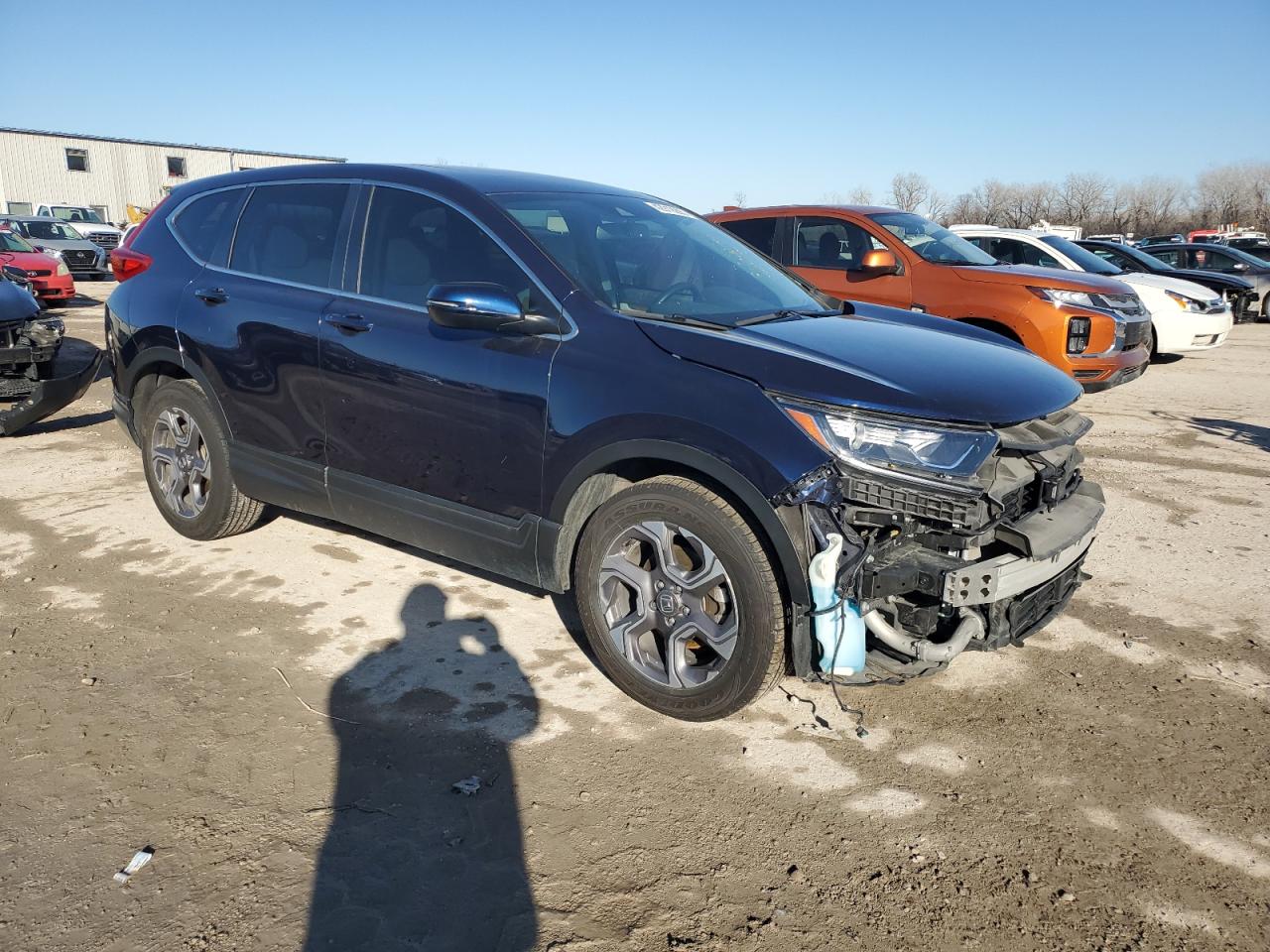 2019 Honda CR-V VIN 7FARW2H81KE015286 Copart auction photo, all over / undercarriage damage thumbnail 4