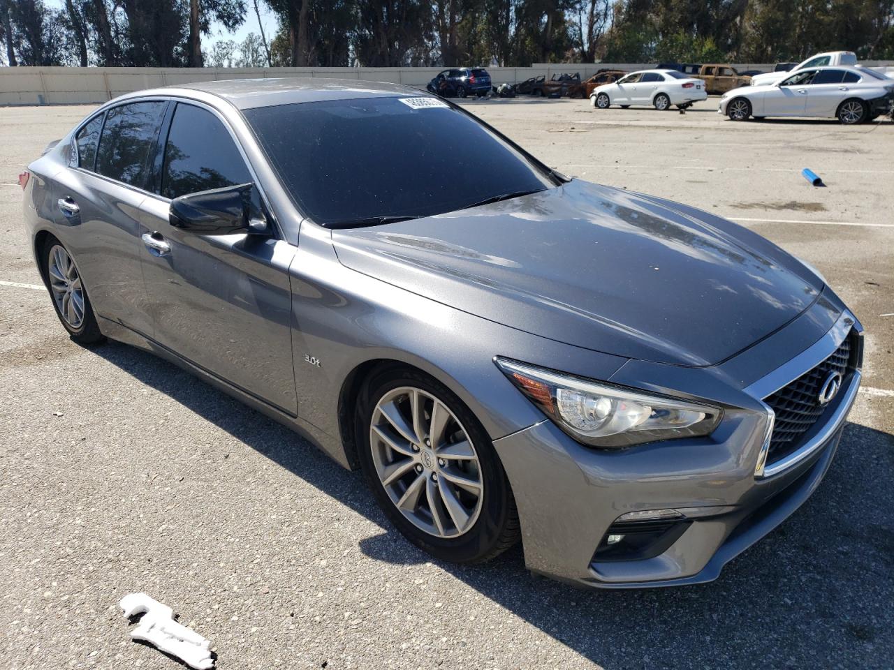 2020 Infiniti Q50 VIN JN1EV7AP5LM200190 Copart auction photo, side damage thumbnail 4
