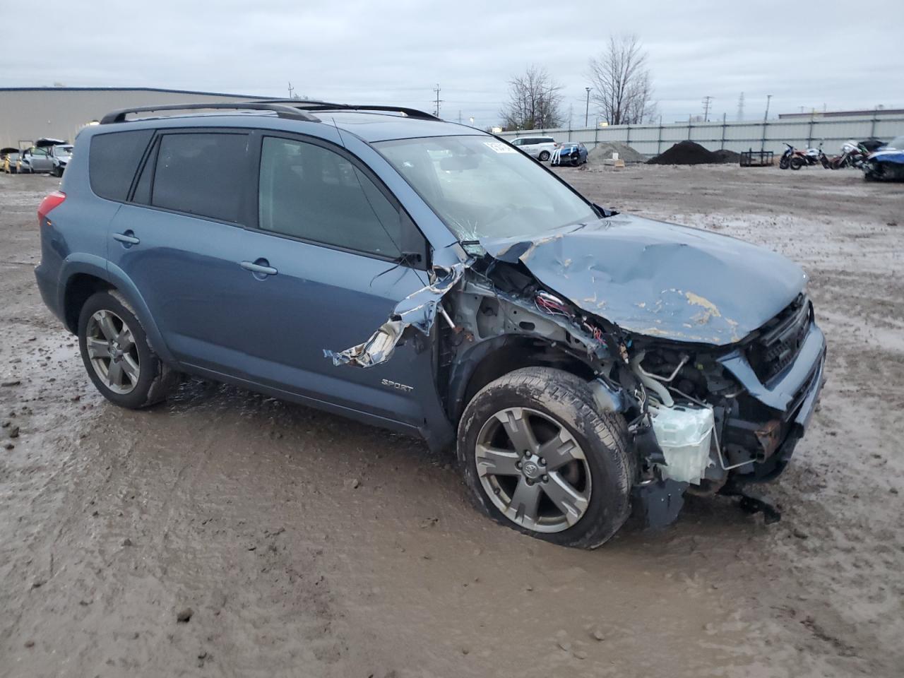 2008 Toyota RAV 4 VIN JTMBK32V985070995 Copart auction photo, front end / top/roof damage thumbnail 4