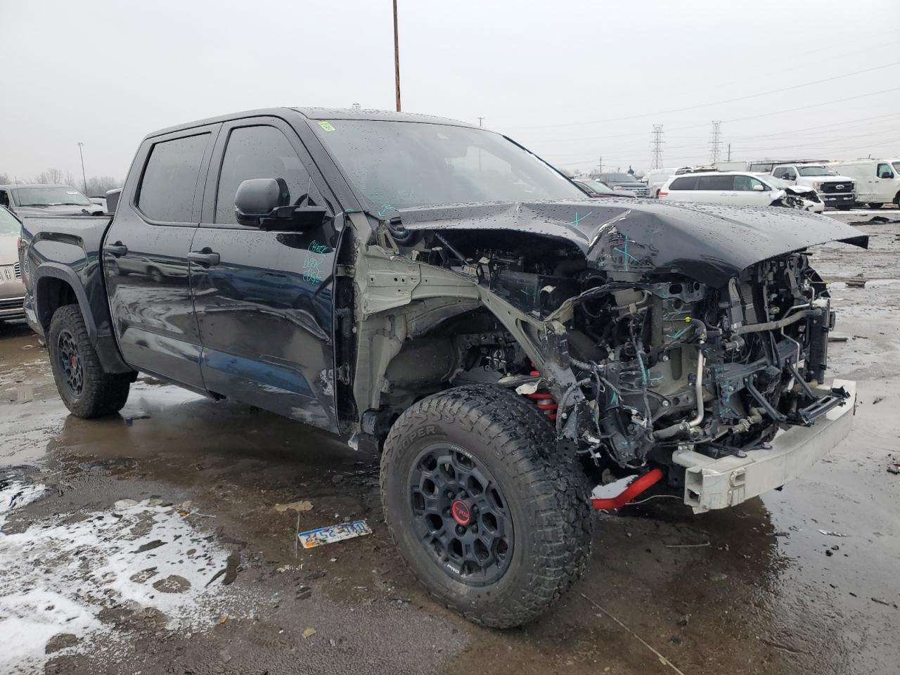 2023 Toyota Tundra VIN 5TFPC5DBXPX029408 Copart auction photo, front end / mechanical damage thumbnail 4