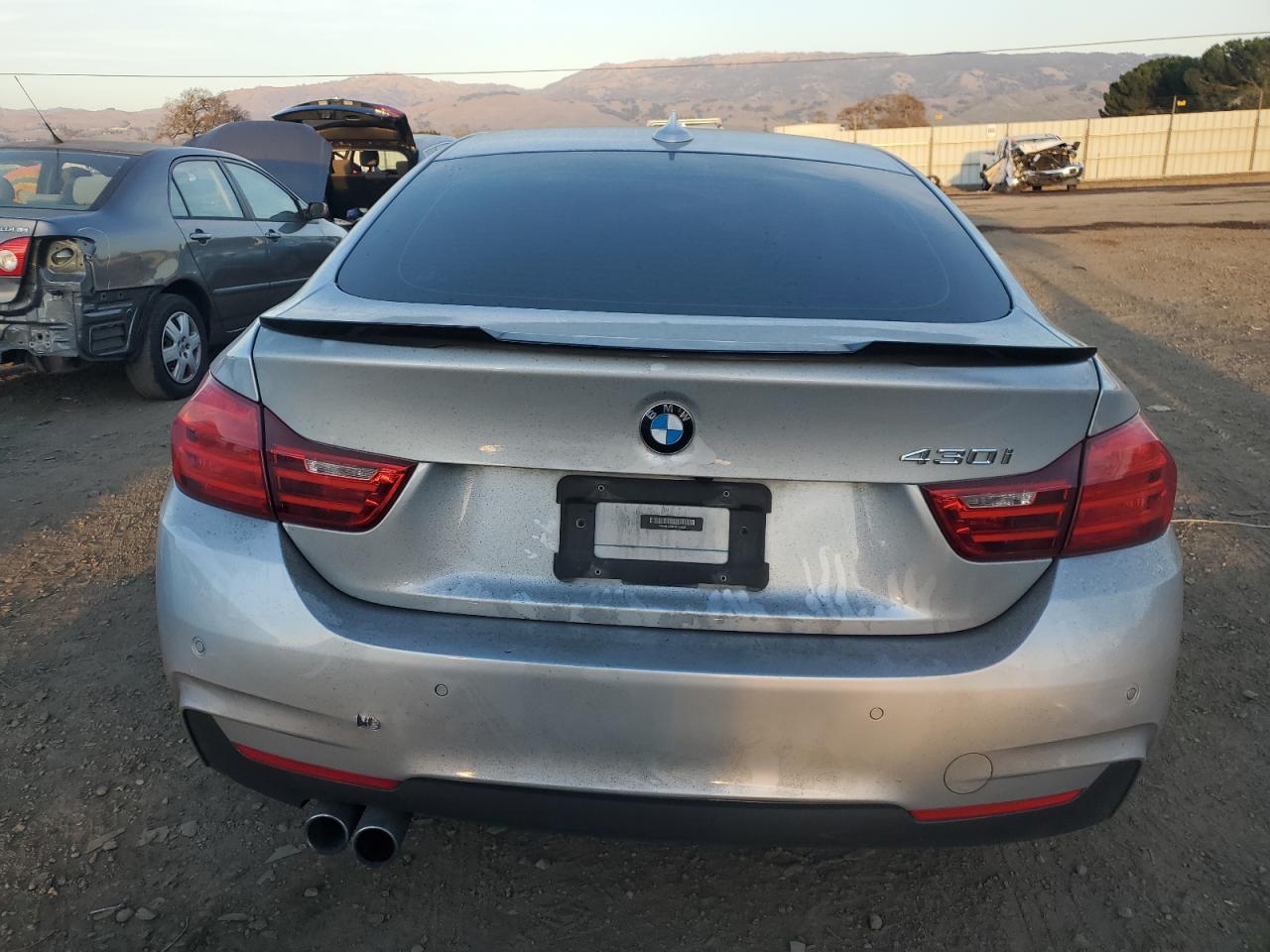 2017 BMW 4er VIN WBA4F7C34HG788828 Copart auction photo, front end / side damage thumbnail 6